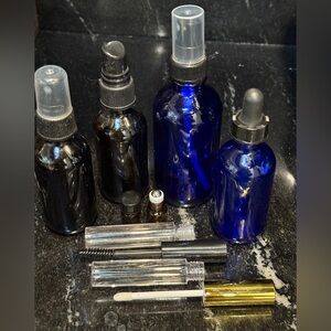 Bottle & applicator set of 6 for Essential Oils or cosmetics